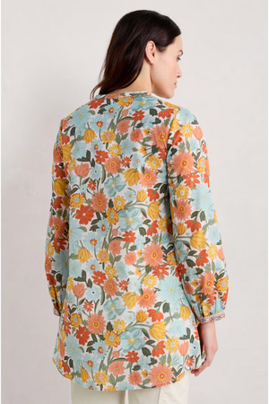 Seasalt Dragonfly Tunic in Flowering Blooms Chalk