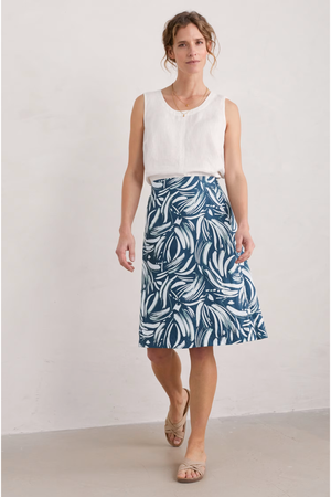 Seasalt Paint Pot Skirt in Dune Marks Pool