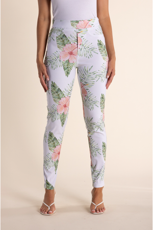 Two-T's Tropical Print Pant