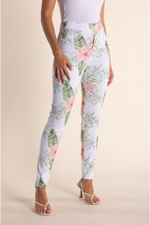 Two-T's Tropical Print Pant