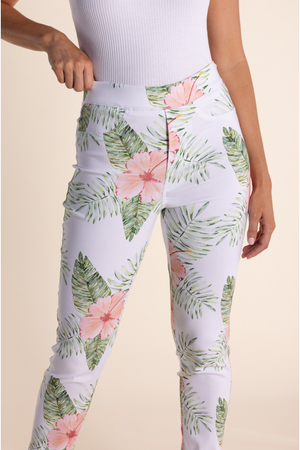 Two-T's Tropical Print Pant