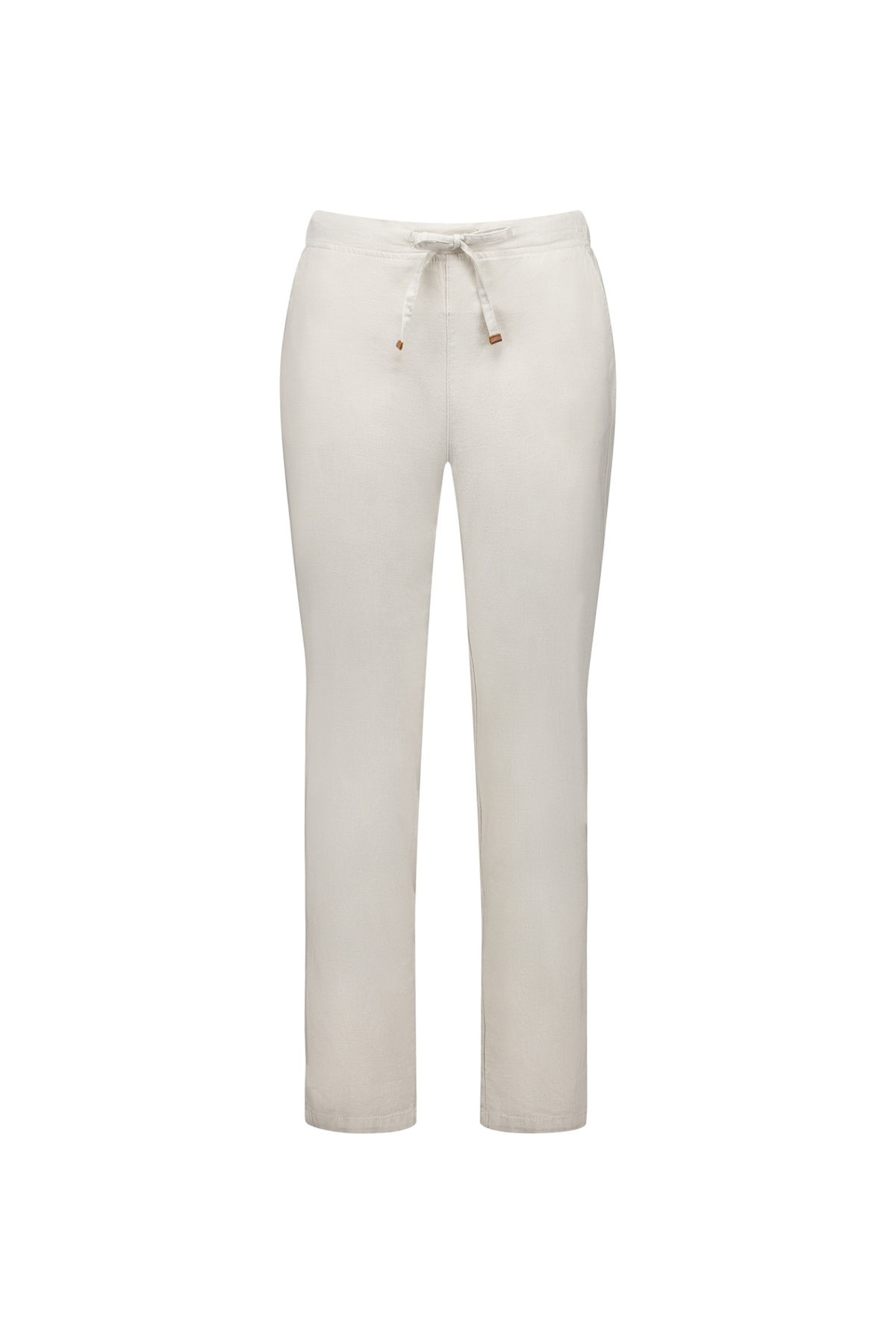 Vassalli Ankle Grazer Slim Leg Elastic Waist Pant in Stone