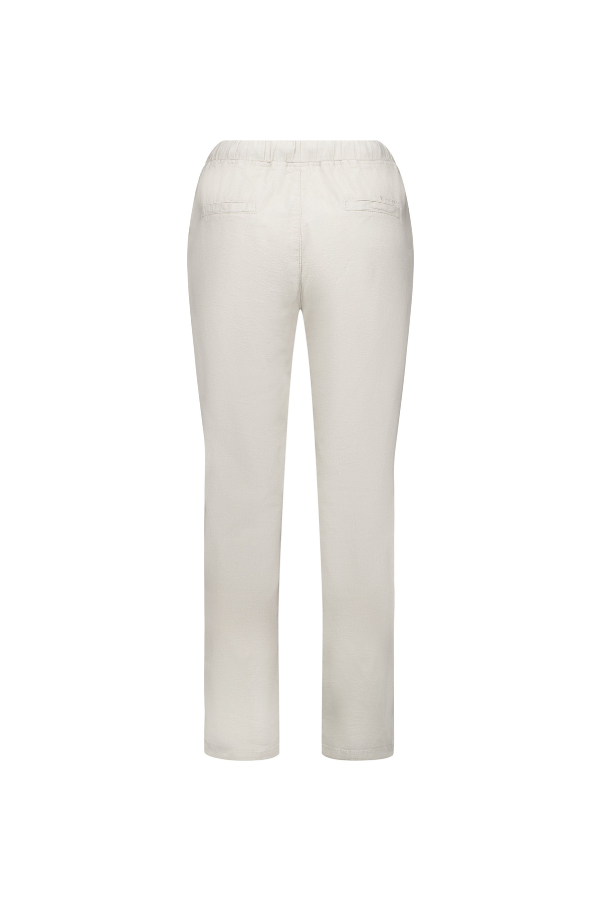 Vassalli Ankle Grazer Slim Leg Elastic Waist Pant in Stone