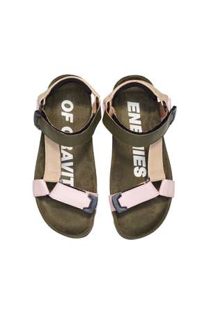 Rollie Sandal Tooth Wedge in Blush Camo