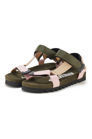 Rollie Sandal Tooth Wedge in Blush Camo