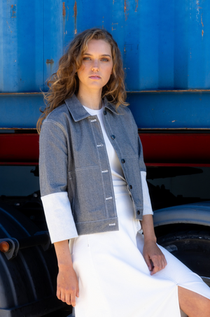 Neris Flip Side Jacket in Chalk