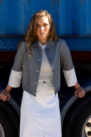 Neris Flip Side Jacket in Chalk