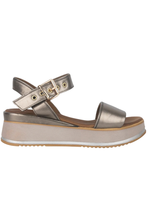 Isabella Dalton Sandals in Pewter