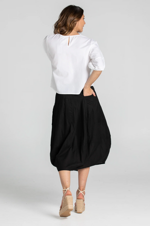 Boom Shankar Black Plain Guru Skirt