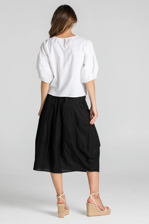 Boom Shankar Black Plain Guru Skirt