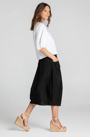 Boom Shankar Black Plain Guru Skirt