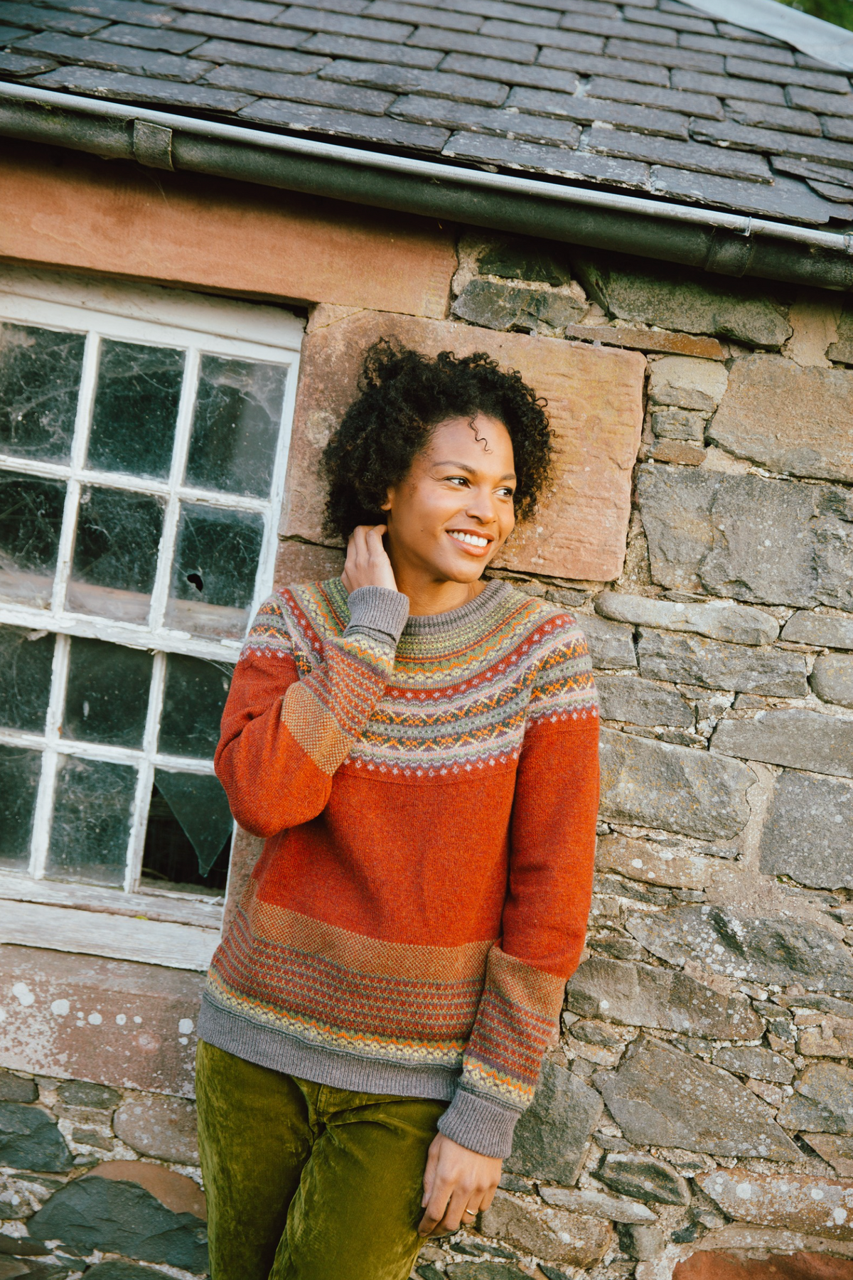 Eribe Knitwear Alpine Sweater in Copperleaf