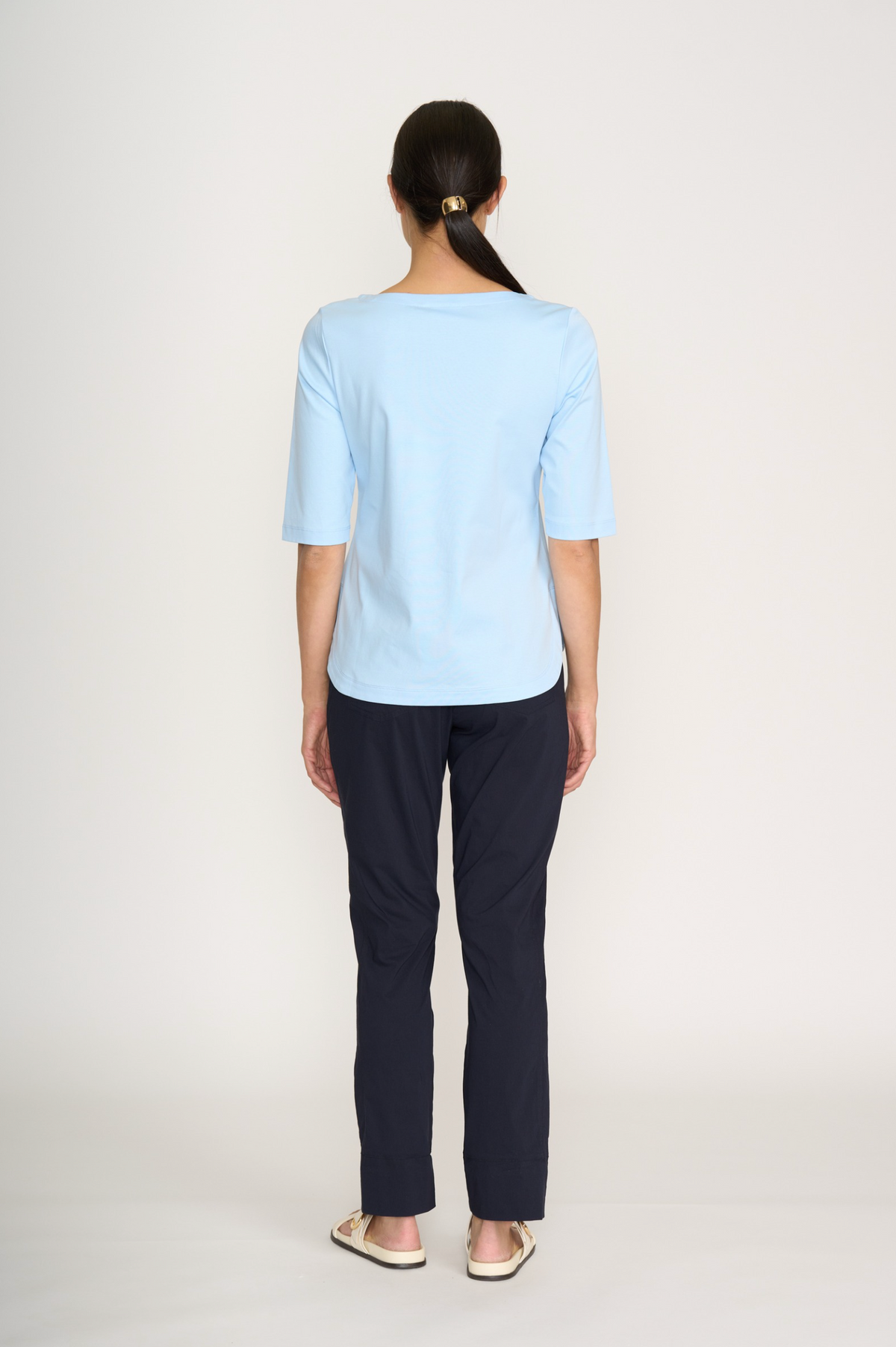 Foil Gemini Trapeze Pant in True Navy