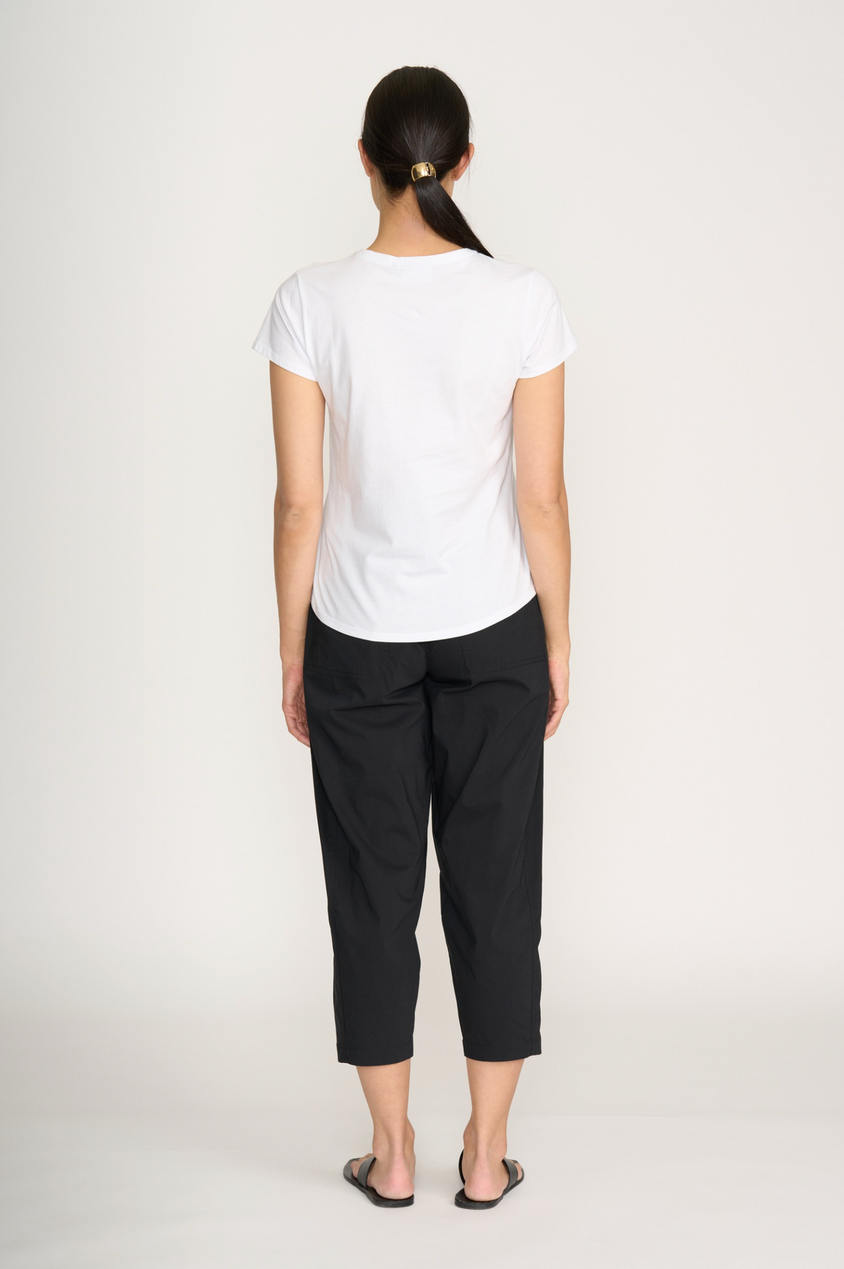 Foil Pump It Up Trapeze Pant in Black