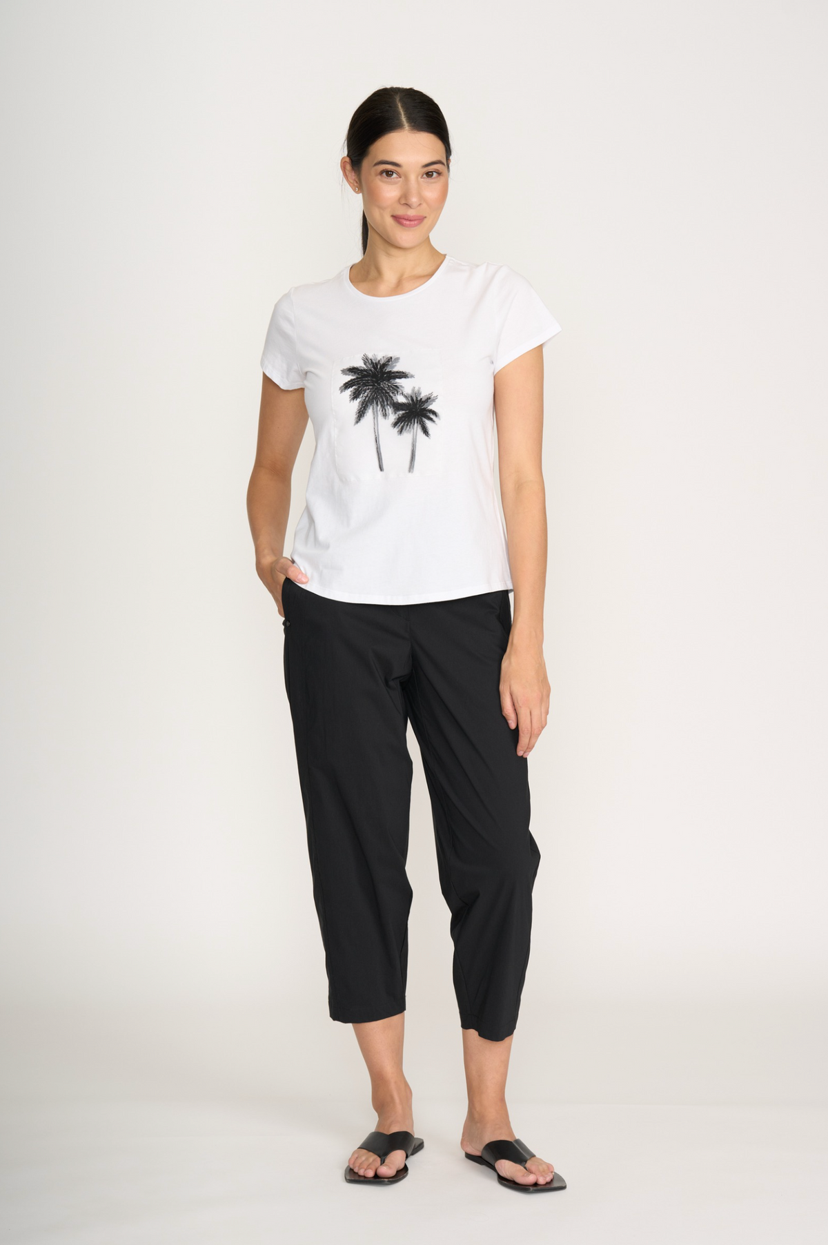 Foil Pump It Up Trapeze Pant in Black