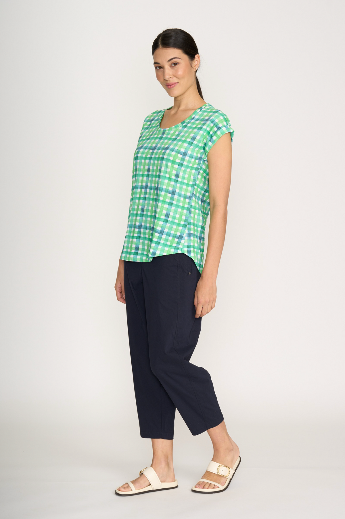 Foil Pump It Up Trapeze Pant in True Navy