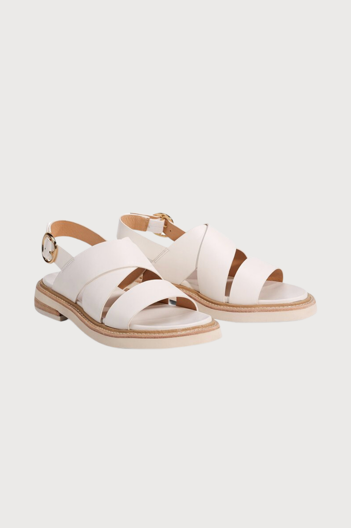 EOS Footwear Starlet Sandal in Bone Leather