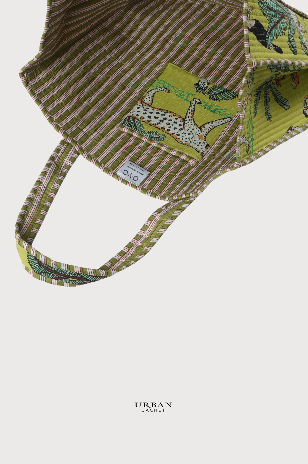 CYC Jungle Cotton Tote in Lime