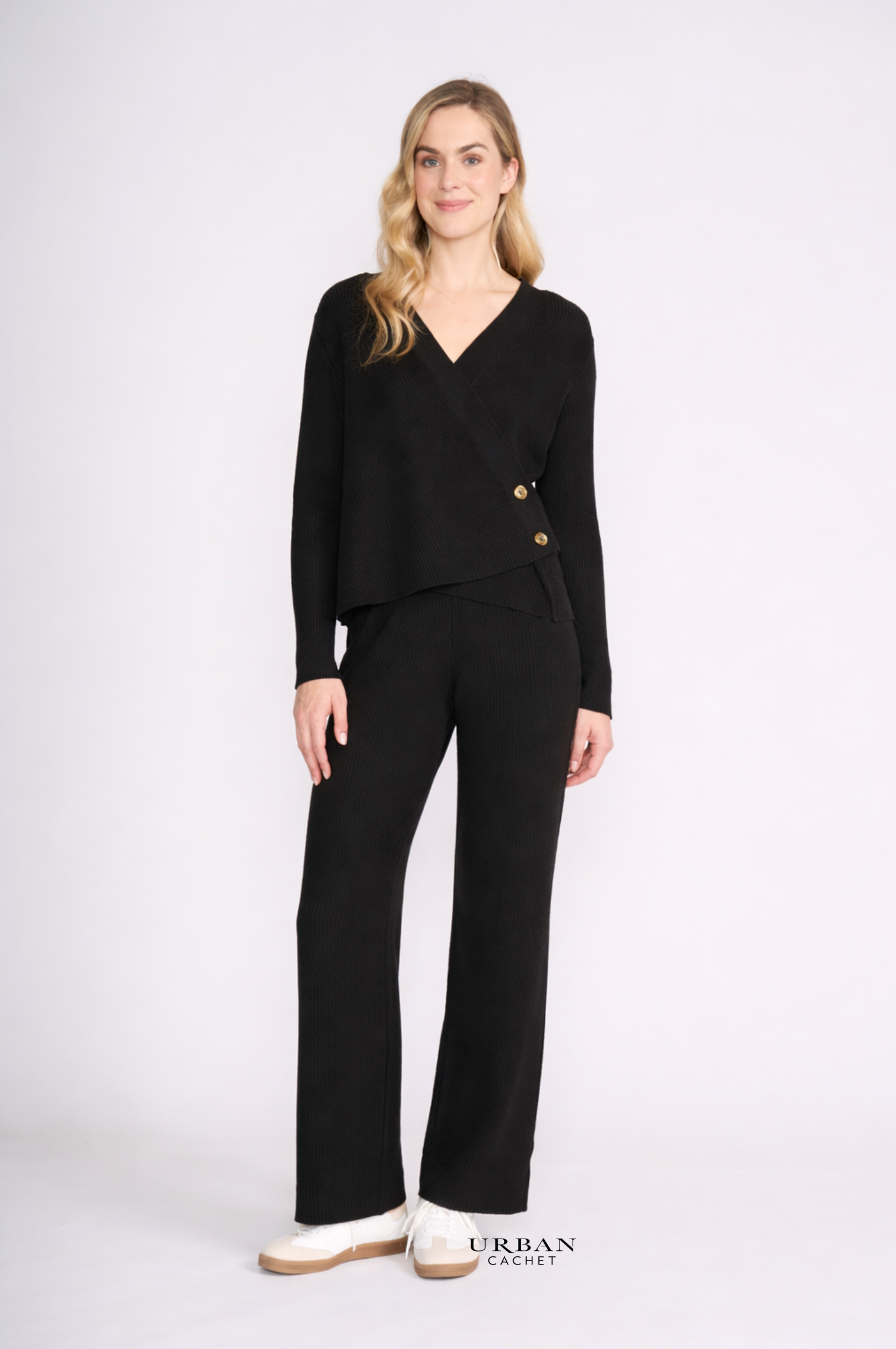 Foil Set Play Pant in Black