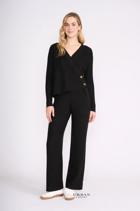 Foil Set Play Pant in Black