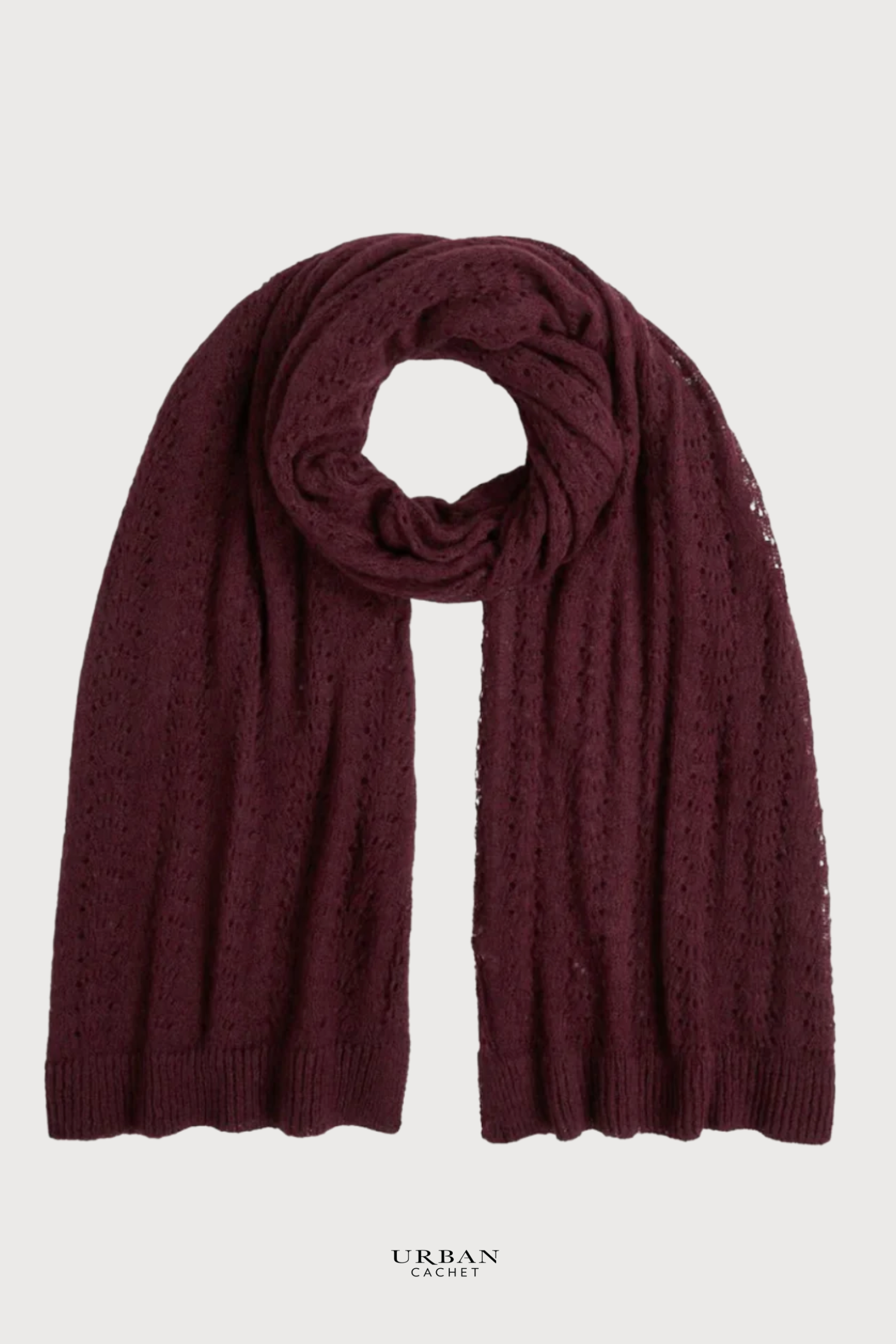 King Louie Scarf Ajour in Porto Red