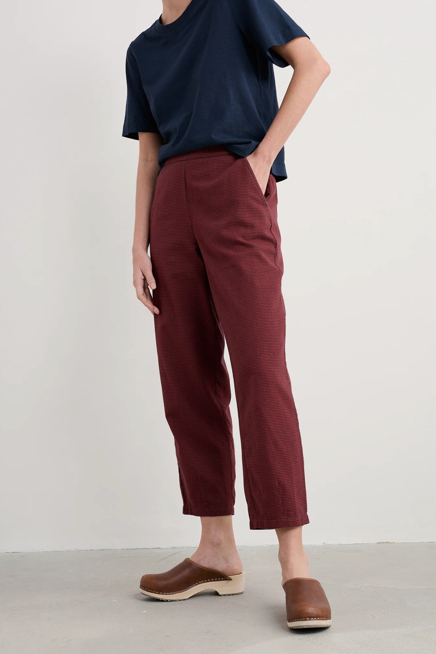 Seasalt Cornwall Vow Cave Trouser in Forest Garden Dark Cinnamon