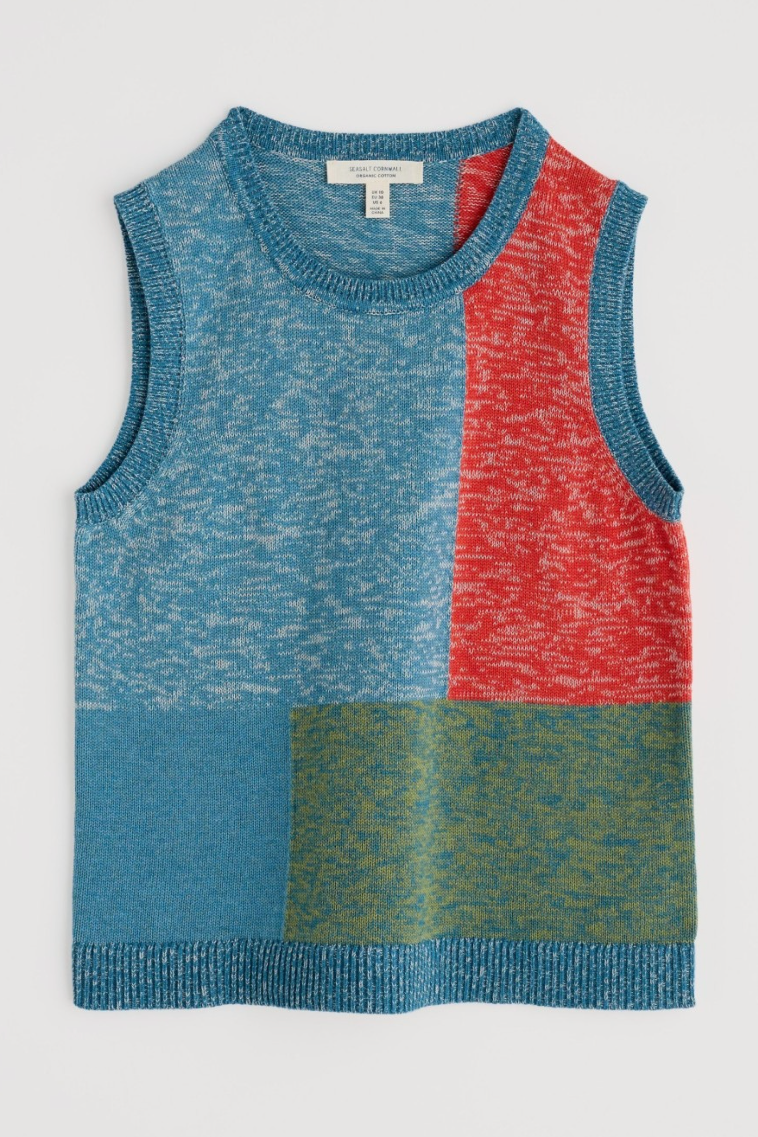 Seasalt Cornwall Morgana Vest in Tangle Wood Lagoon Multi