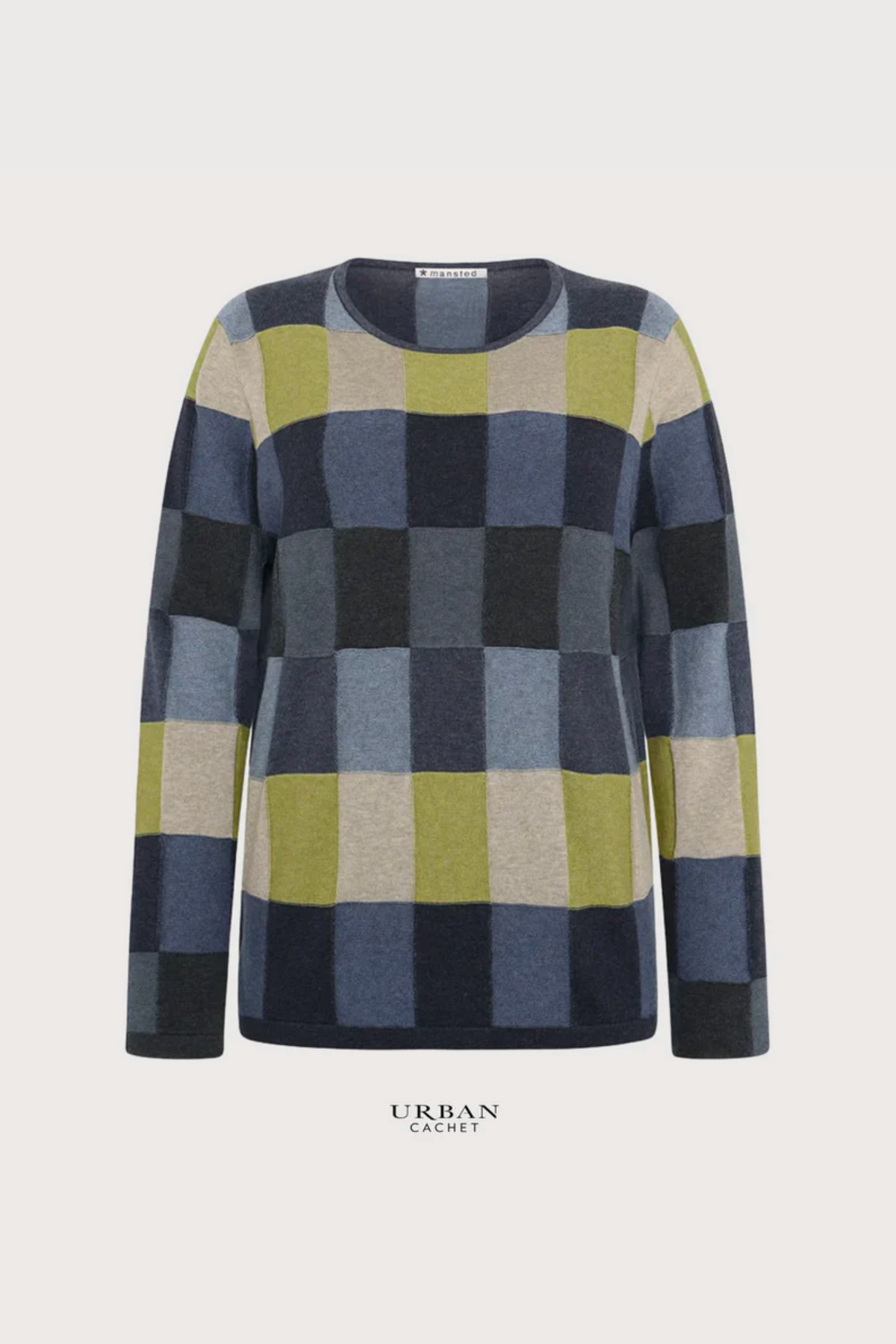 Mansted Denmark Lilith Boxes Crew in Dark Charcoal