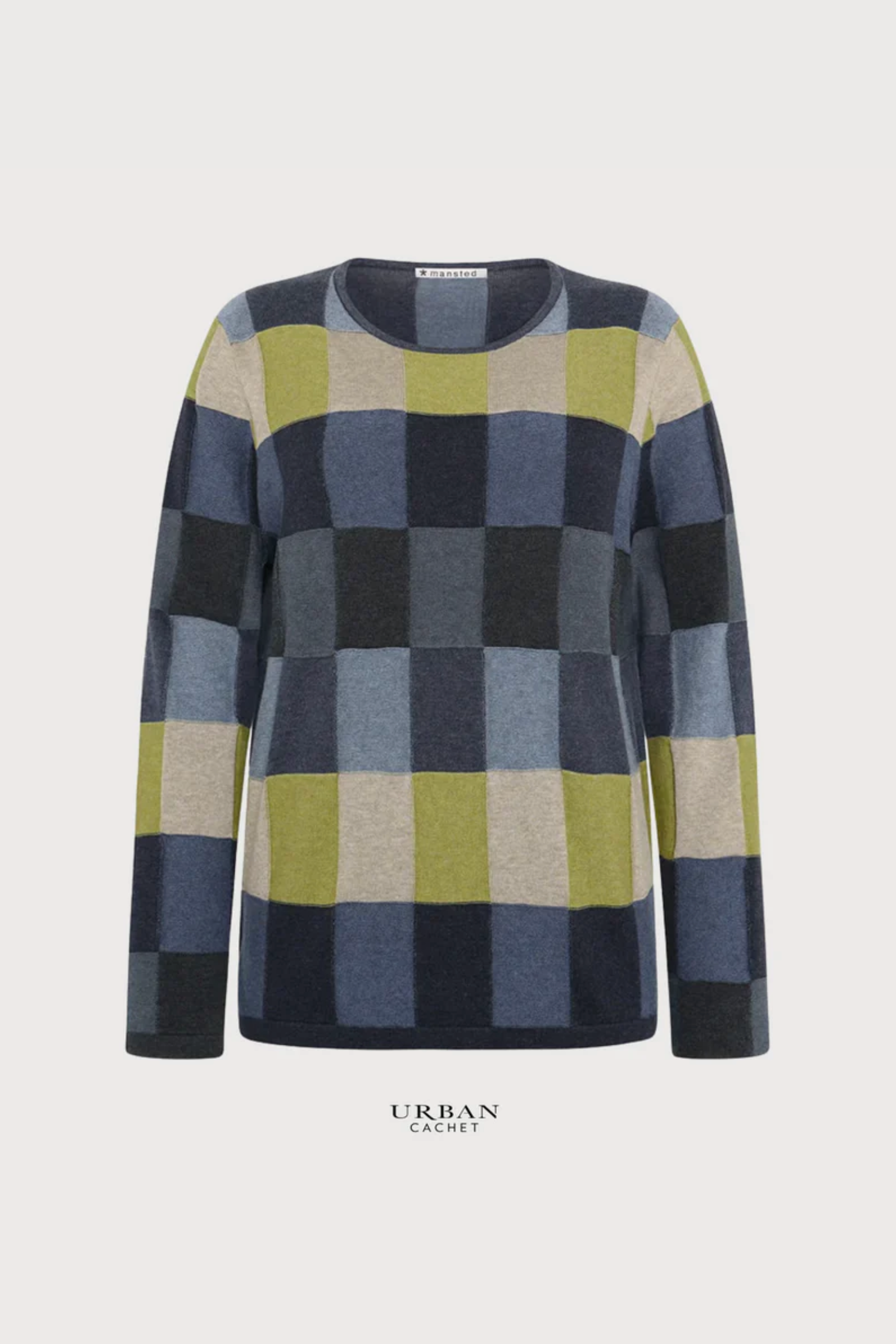 Mansted Denmark Lilith Boxes Crew in Dark Charcoal