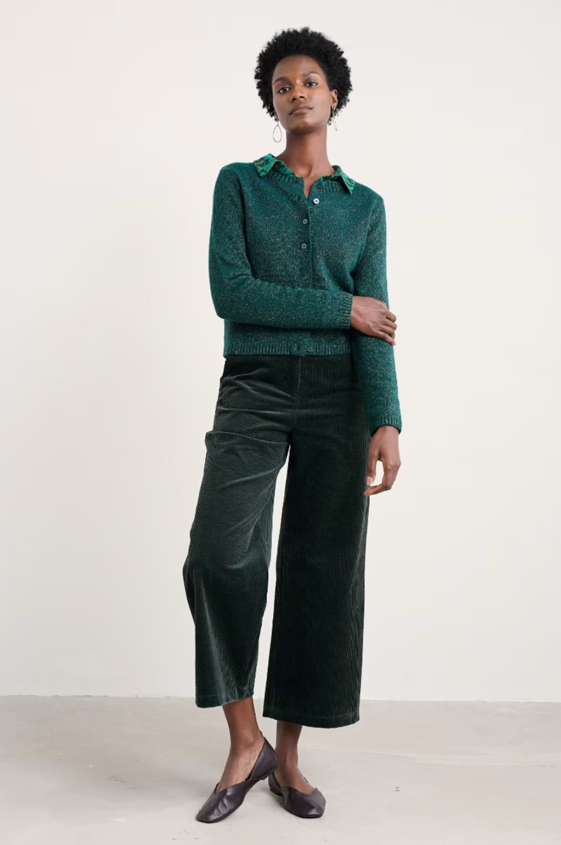 Seasalt Cornwall Tern Tide Cardigan Sparkle in Dark Wreckage