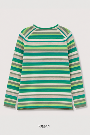Mansted Denmark Adele Eco Link Stripe in Green
