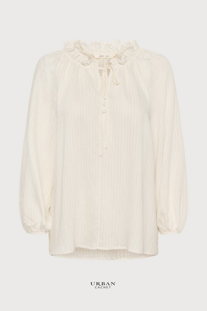Cream Clothing Oma Blouse in Whisper White