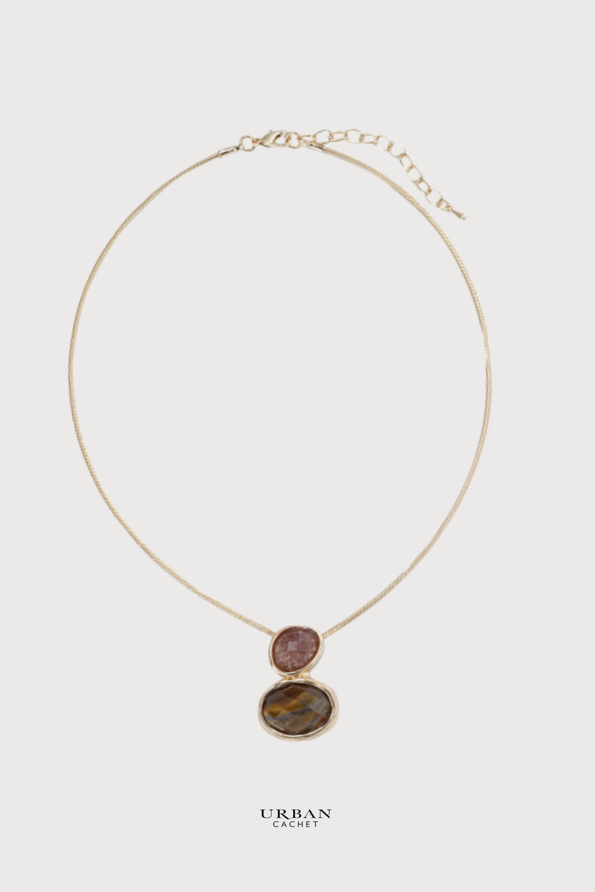 Blue Scarab Iris Necklace in Topaz