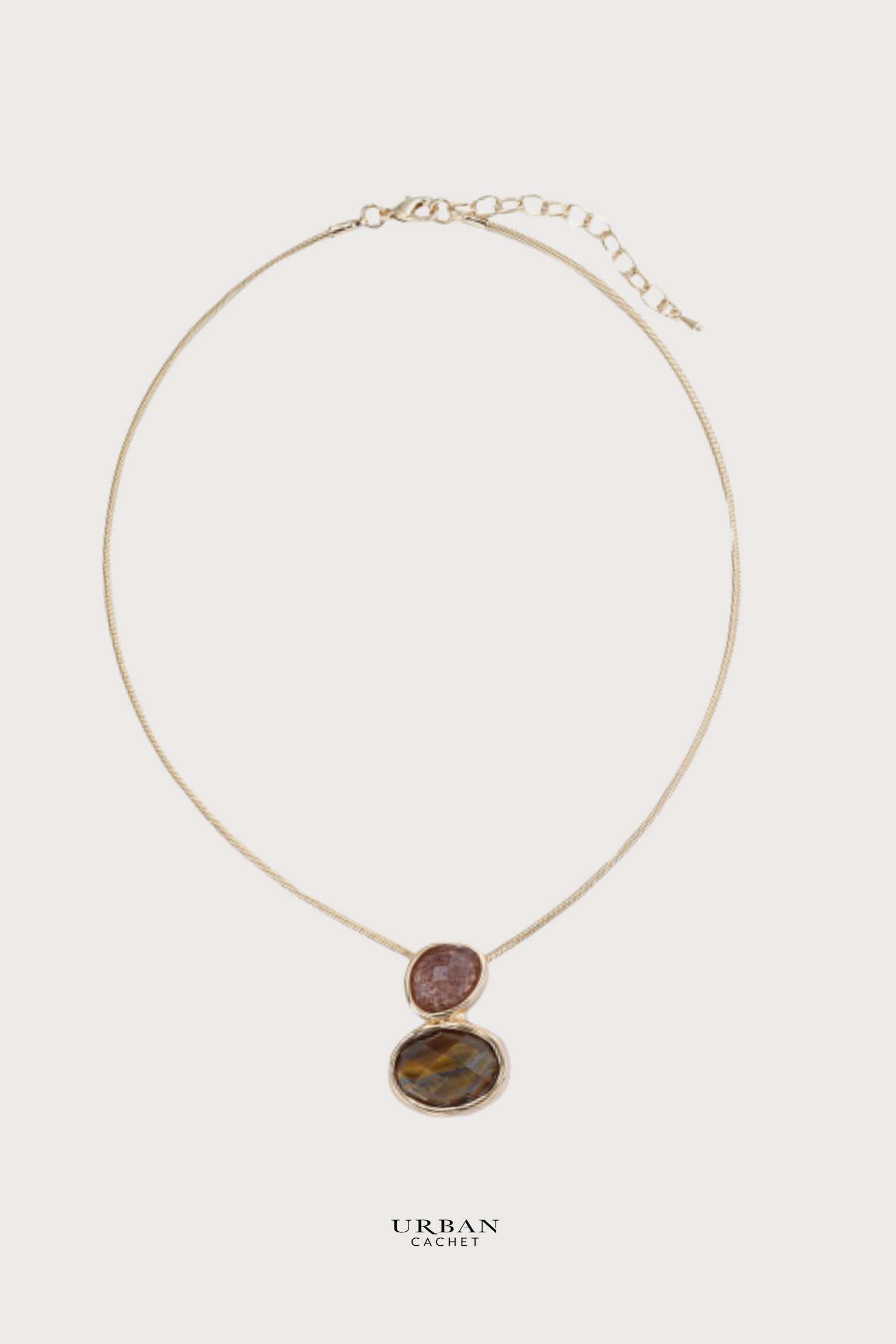 Blue Scarab Iris Necklace in Topaz