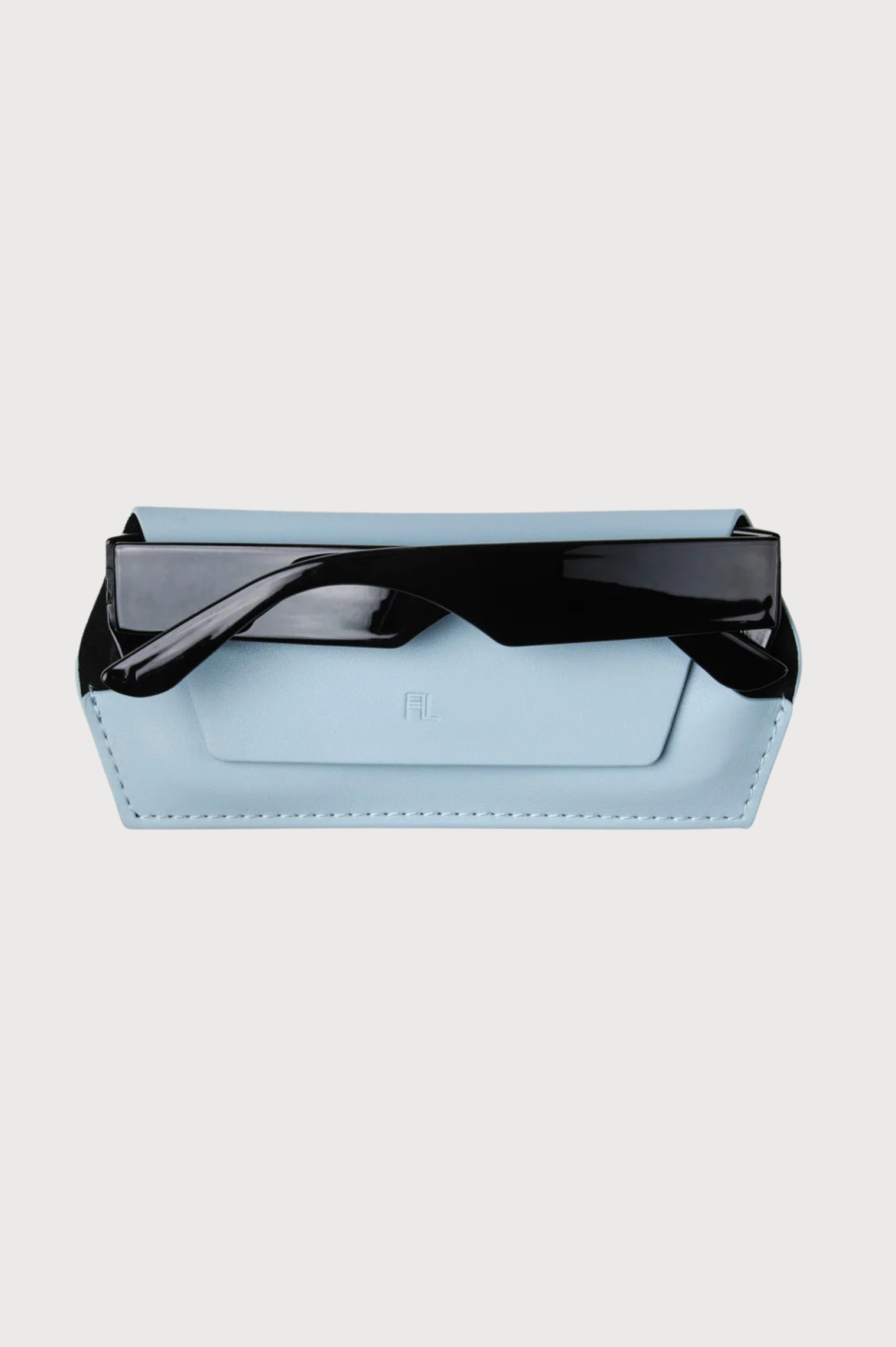 FOX and LEO Slimline Glasses Case in Sky Blue