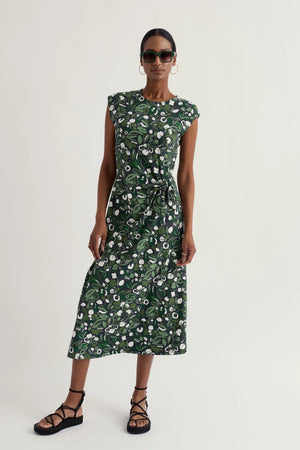Seasalt Cornwall Fettling Dress in Garden Plants Inkwell