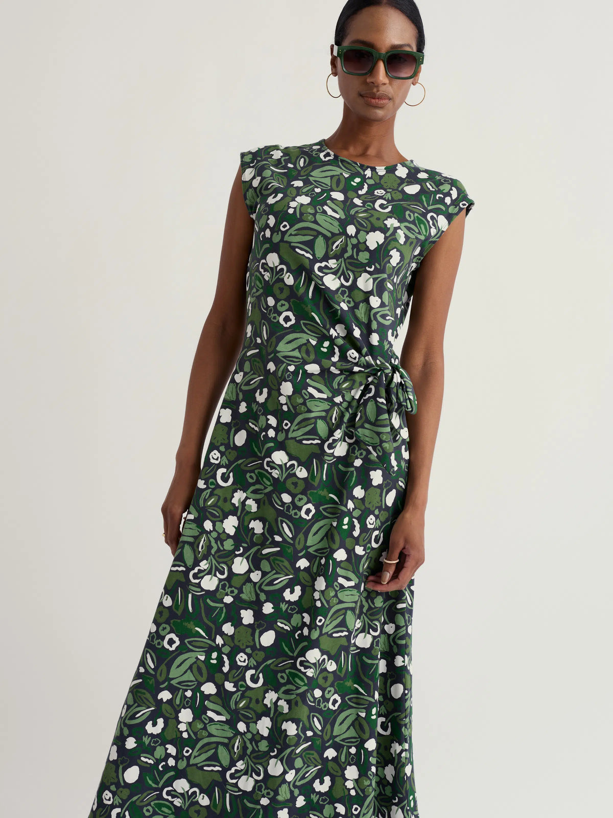 Seasalt Cornwall Fettling Dress in Garden Plants Inkwell