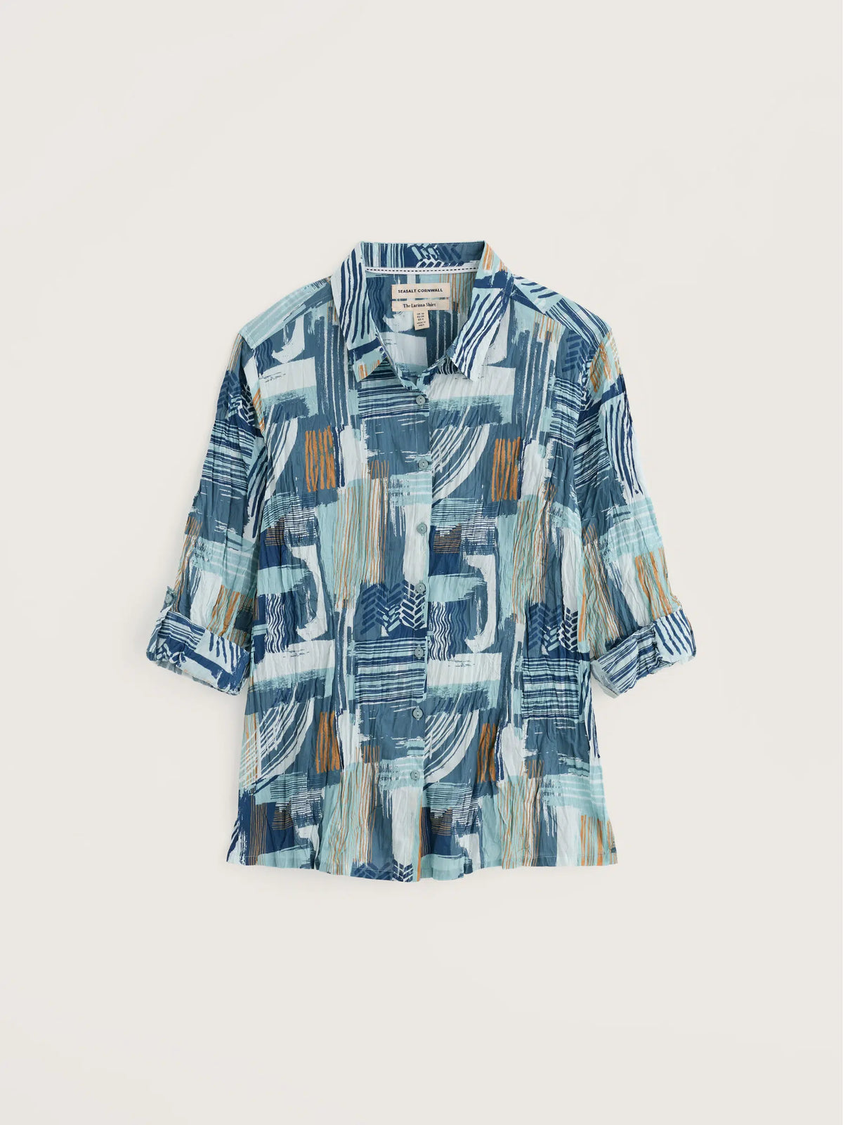 Seasalt Cornwall Larissa Shirt in Aerial Marks Reflection
