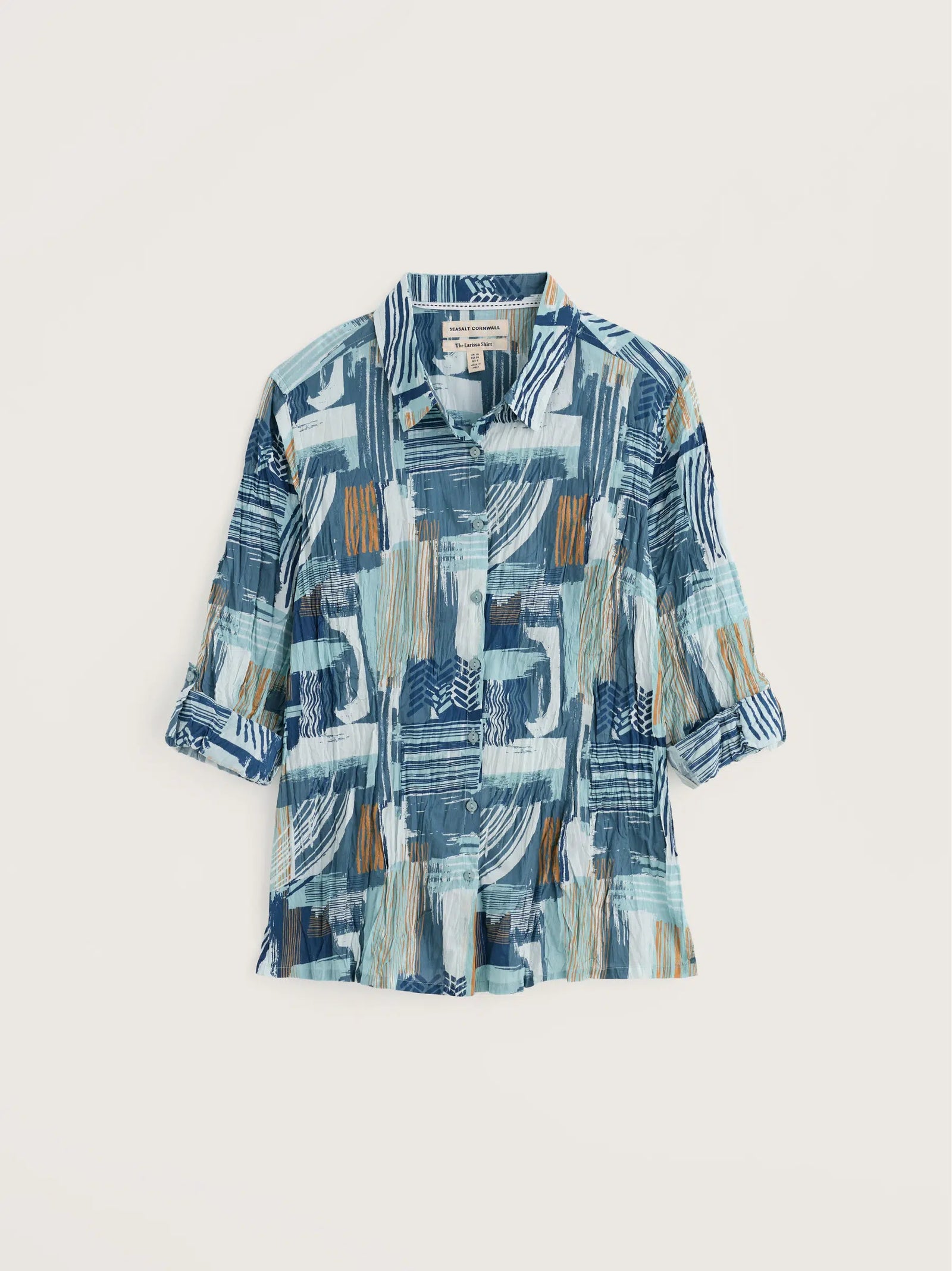 Seasalt Cornwall Larissa Shirt in Aerial Marks Reflection