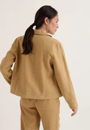 Seasalt Cornwall Arame Jacket in Dark Sienna Back View