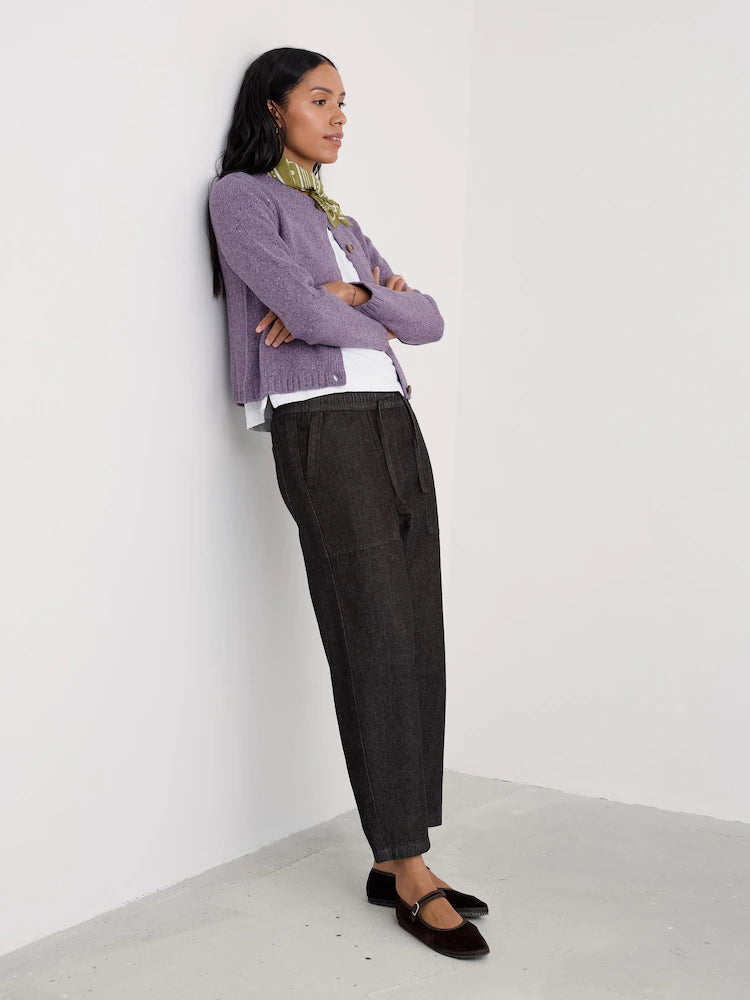 Seasalt Cornwall Dawson Pick Cardigan Merino in Grape