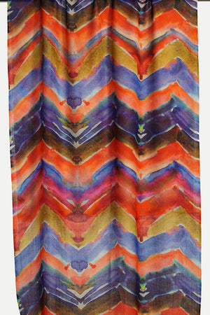 Tradition Textiles 100% Merino Wool Liquid Diagonais Scarf