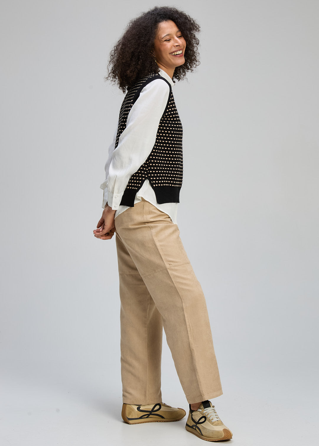 Zaket and Plover Textured Tank in Black