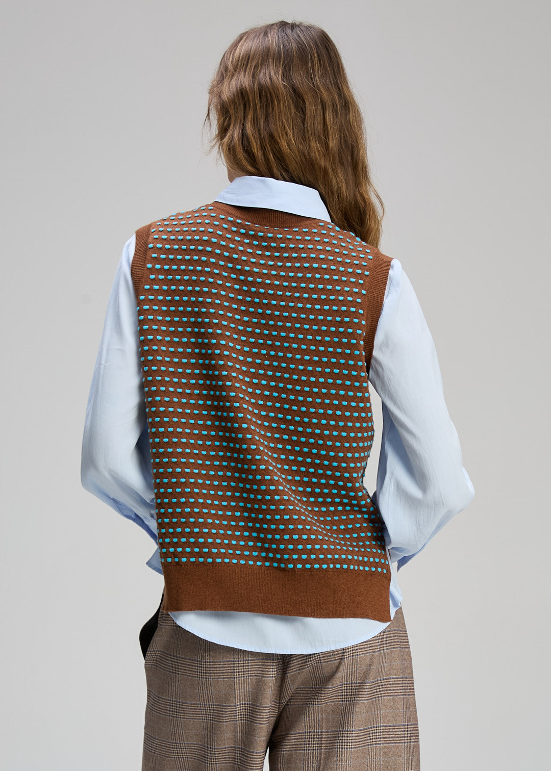 Zaket and Plover Textured Tank in Coffee