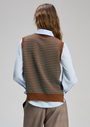 Zaket and Plover Textured Tank in Coffee