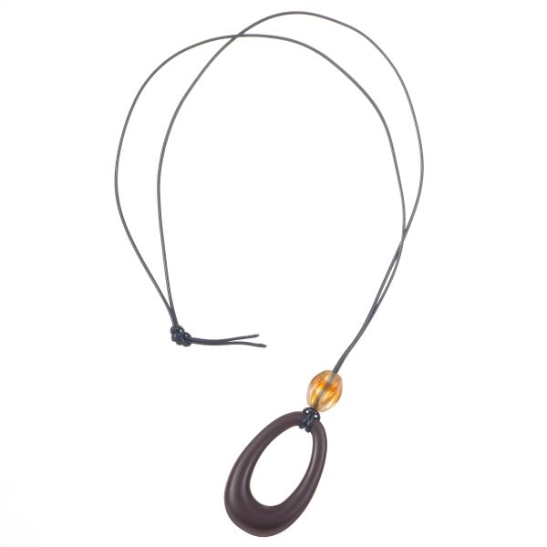 Enhance Accessories Ash Necklace in Black