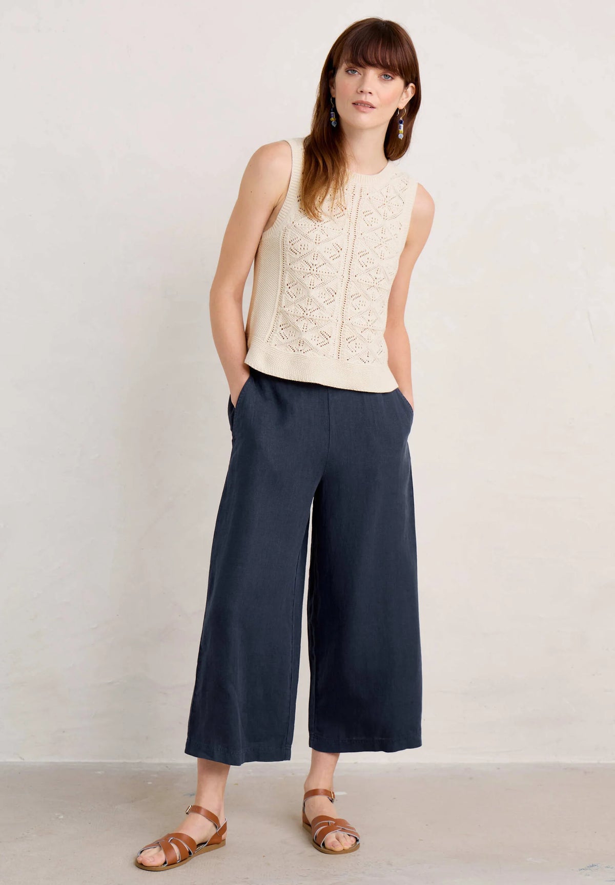 Seasalt Cornwall Merrivale Culottes in Maritime