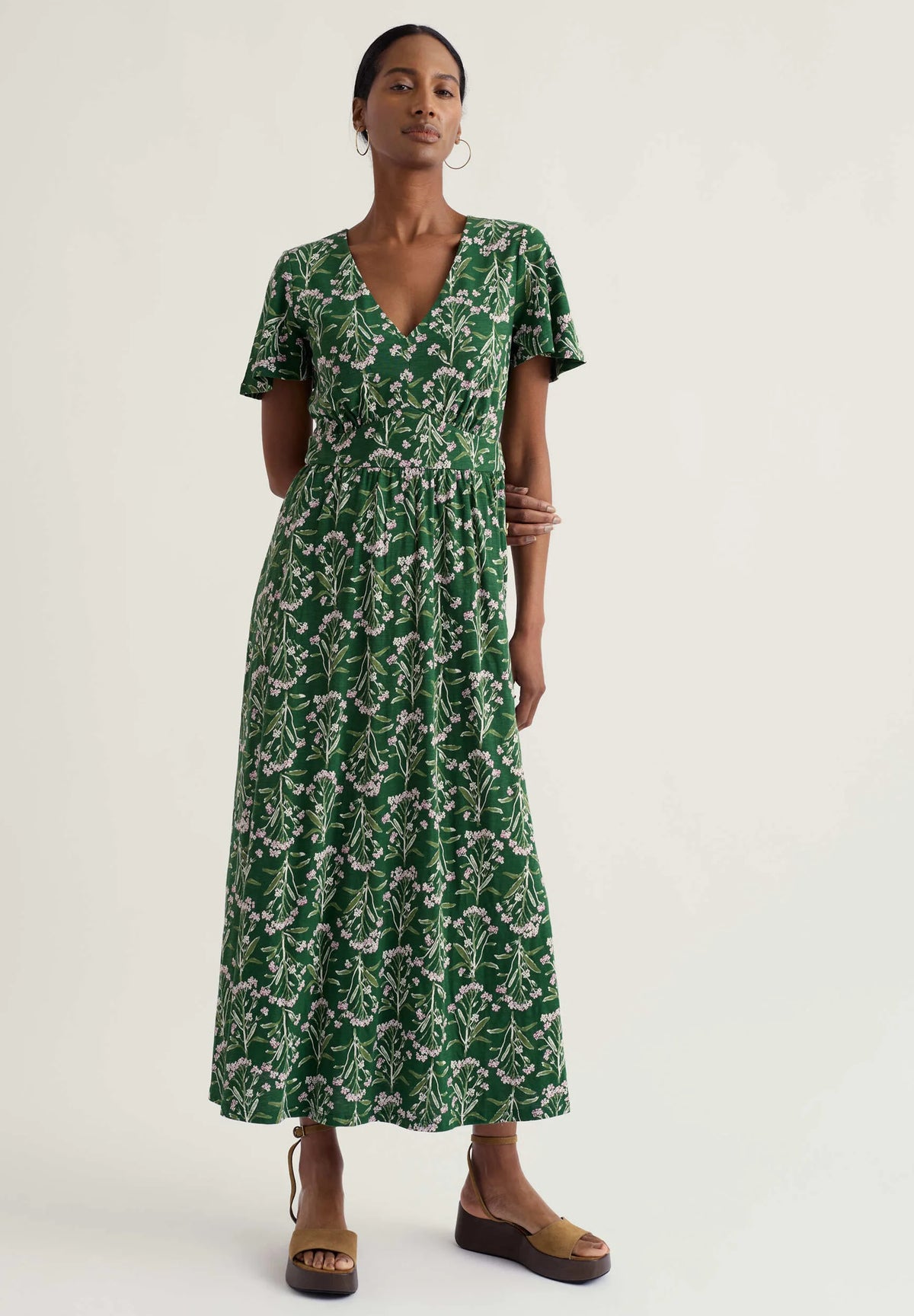 Seasalt Cornwall Chateaux Dress in Yarrow Study Treetop