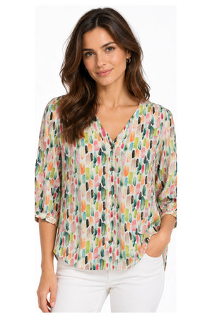 JJ Sisters Willow Swiss Cotton Top in Paint Swatches
