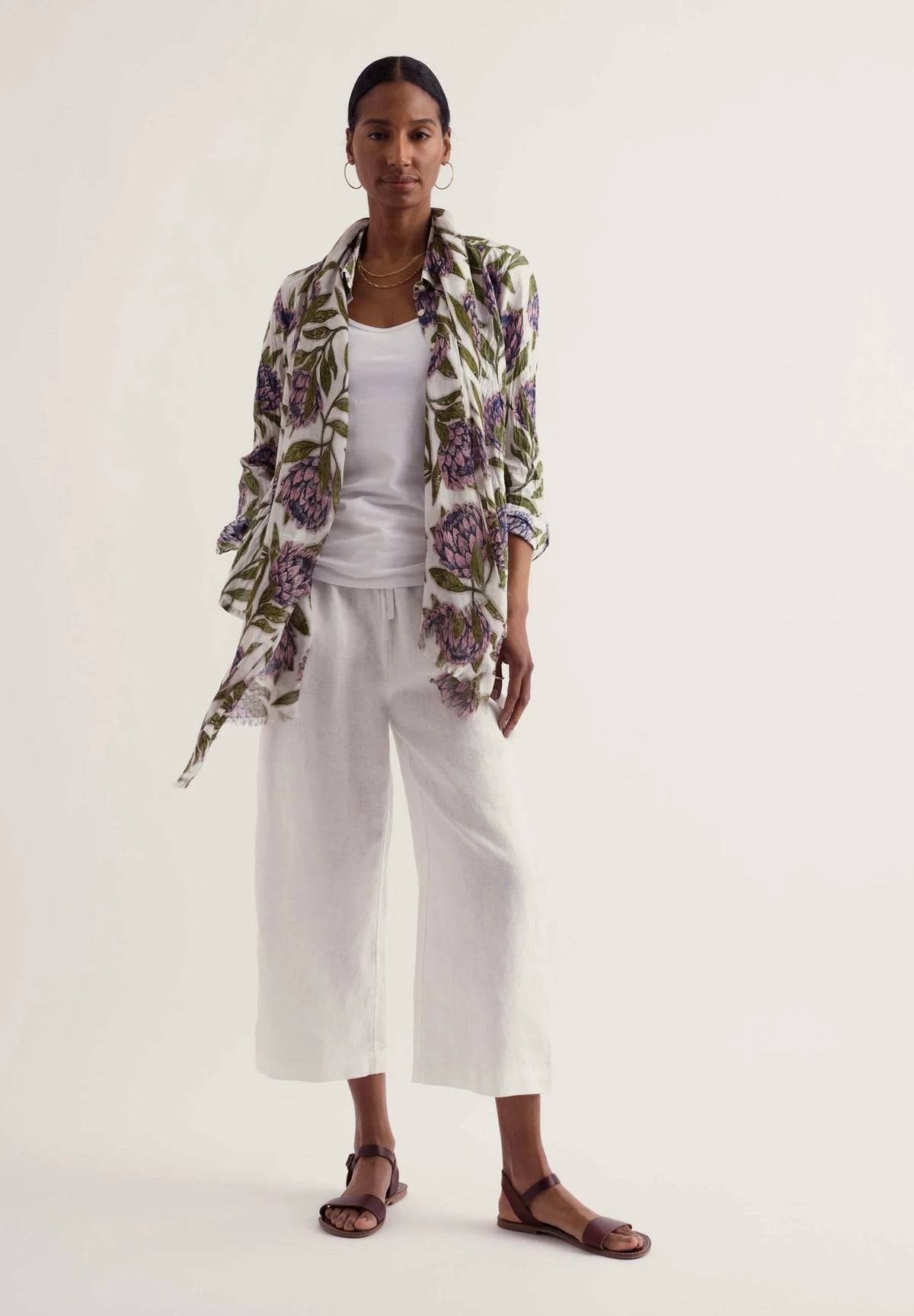 Seasalt Cornwall Larissa Shirt in Proteas Chalk